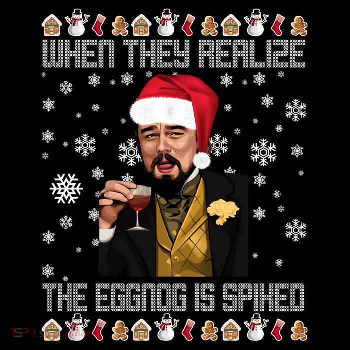 When They Realize The Eggnog Is Spiked Funny Christmas Zip Tote Bag
