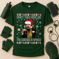 When They Realize The Eggnog Is Spiked Funny Christmas Performance Shirt