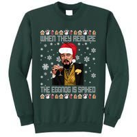 When They Realize The Eggnog Is Spiked Funny Christmas Sweatshirt