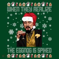 When They Realize The Eggnog Is Spiked Funny Christmas Cooling Performance Long Sleeve Crew