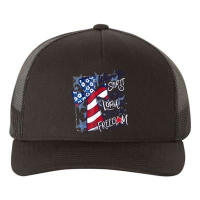 Where The Spirit Of The Lord Is There Is Freedom Yupoong Adult 5-Panel Trucker Hat