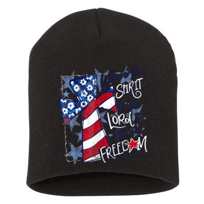 Where The Spirit Of The Lord Is There Is Freedom Short Acrylic Beanie