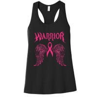 Warrior Tattoos Survivor Warrior Pink Ribbon Breast Cancer Women's Racerback Tank