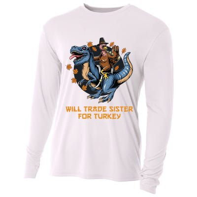 Will Trade Sister For Turkey Thanksgiving Cooling Performance Long Sleeve Crew