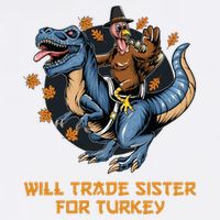 Will Trade Sister For Turkey Thanksgiving Womens Tank Top