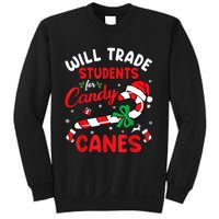 Will Trade Students For Candy Canes Teacher Christmas Xmas Sweatshirt