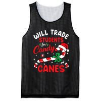 Will Trade Students For Candy Canes Teacher Christmas Xmas Mesh Reversible Basketball Jersey Tank