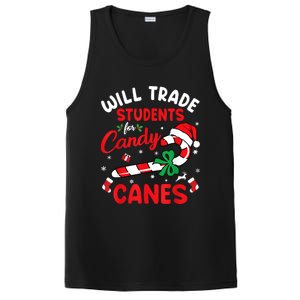 Will Trade Students For Candy Canes Teacher Christmas Xmas PosiCharge Competitor Tank