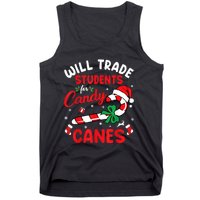 Will Trade Students For Candy Canes Teacher Christmas Xmas Tank Top