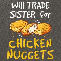 Will Trade Sister For Chicken Nuggets Cotton Canvas Backpack