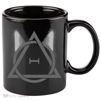 Wolf Therian Symbol 11oz C Handle Ceramic Mug