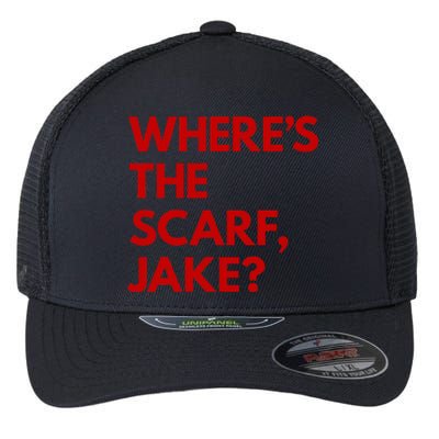 WhereS The Scarf Jake Flexfit Unipanel Trucker Cap