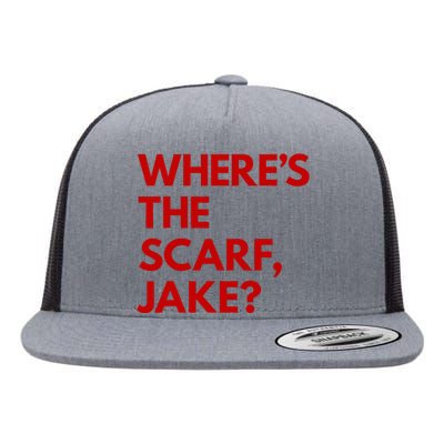 WhereS The Scarf Jake Flat Bill Trucker Hat