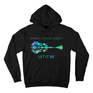 Watercolor Tree Sky There Will Be An Answer Let It Be Guitar Hoodie