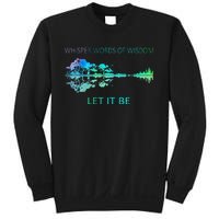 Watercolor Tree Sky There Will Be An Answer Let It Be Guitar Sweatshirt