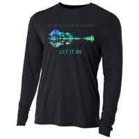 Watercolor Tree Sky There Will Be An Answer Let It Be Guitar Cooling Performance Long Sleeve Crew