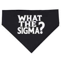 What The Sigma Funny Meme Saying Quote USA-Made Doggie Bandana