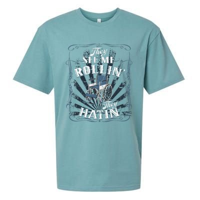 Wheelchair They See Me Rollin They Hatin Sueded Cloud Jersey T-Shirt