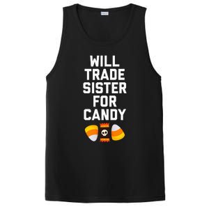 WILL TRADE SISTER FOR CANDY Funny Halloween Candy PosiCharge Competitor Tank