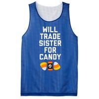 WILL TRADE SISTER FOR CANDY Funny Halloween Candy Mesh Reversible Basketball Jersey Tank