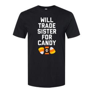 WILL TRADE SISTER FOR CANDY Funny Halloween Candy Softstyle CVC T-Shirt