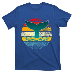 Whale Tail Save The Whale Retro Distressed Oceanic Sunset Gift T-Shirt