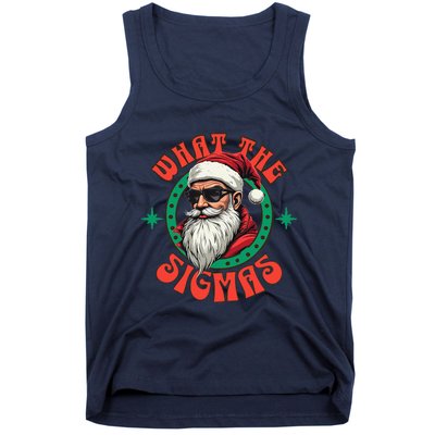 What The Sigma Santa Rizz Xmas Meme Christmas Fun Design Tank Top