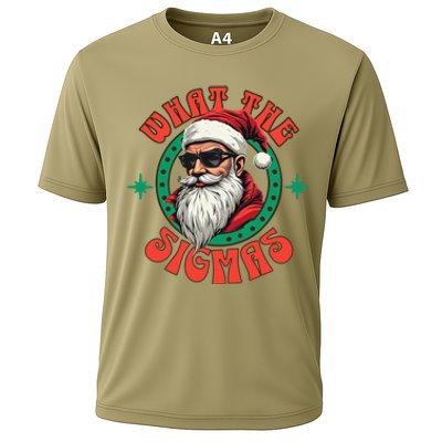 What The Sigma Santa Rizz Xmas Meme Christmas Fun Design Cooling Performance Crew T-Shirt