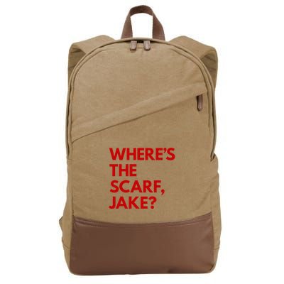 WhereS The Scarf Jake Cotton Canvas Backpack