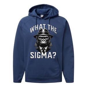 What The Sigma Brainrot Performance Fleece Hoodie