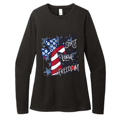 Where The Spirit Of The Lord Is There Is Freedom Womens CVC Long Sleeve Shirt