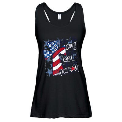 Where The Spirit Of The Lord Is There Is Freedom Ladies Essential Flowy Tank