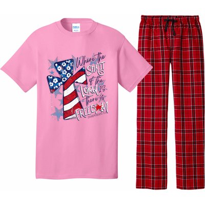 Where The Spirit Of The Lord Is There Is Freedom Pajama Set