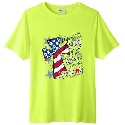 Where The Spirit Of The Lord Is There Is Freedom Tall Fusion ChromaSoft Performance T-Shirt