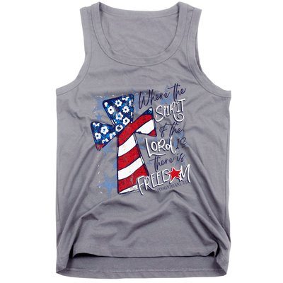 Where The Spirit Of The Lord Is There Is Freedom Tank Top