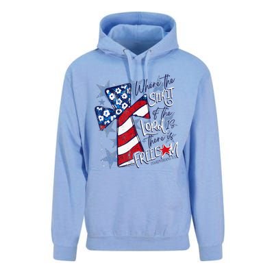 Where The Spirit Of The Lord Is There Is Freedom Unisex Surf Hoodie