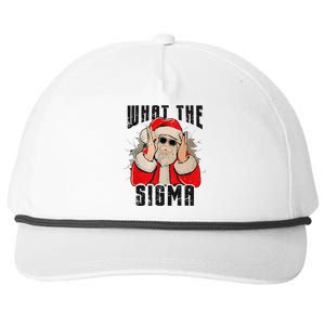 What The Sigma Santa Funny Christmas Meme Xmas Rizz Snapback Five-Panel Rope Hat