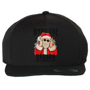 What The Sigma Santa Funny Christmas Meme Xmas Rizz Wool Snapback Cap