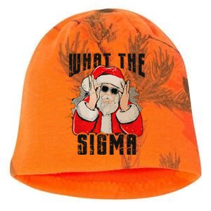 What The Sigma Santa Funny Christmas Meme Xmas Rizz Kati - Camo Knit Beanie