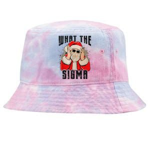 What The Sigma Santa Funny Christmas Meme Xmas Rizz Tie-Dyed Bucket Hat