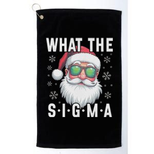 What The Sigma Christmas Santa Funny Meme Xmas Rizz Platinum Collection Golf Towel