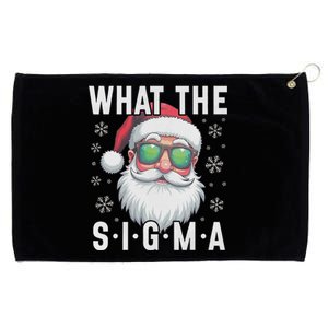 What The Sigma Christmas Santa Funny Meme Xmas Rizz Grommeted Golf Towel