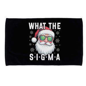 What The Sigma Christmas Santa Funny Meme Xmas Rizz Microfiber Hand Towel