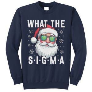 What The Sigma Christmas Santa Funny Meme Xmas Rizz Sweatshirt