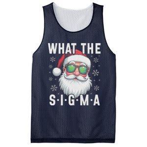 What The Sigma Christmas Santa Funny Meme Xmas Rizz Mesh Reversible Basketball Jersey Tank