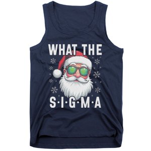 What The Sigma Christmas Santa Funny Meme Xmas Rizz Tank Top