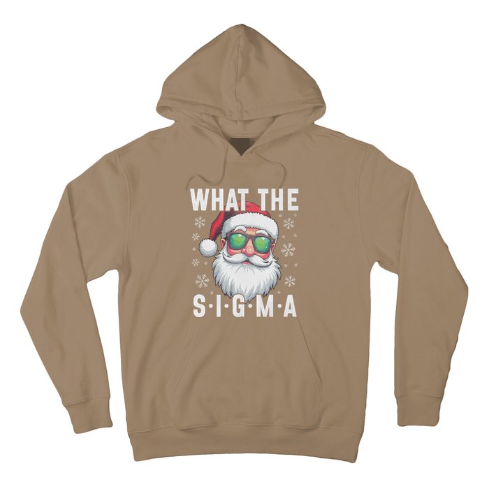 What The Sigma Christmas Santa Funny Meme Xmas Rizz Hoodie