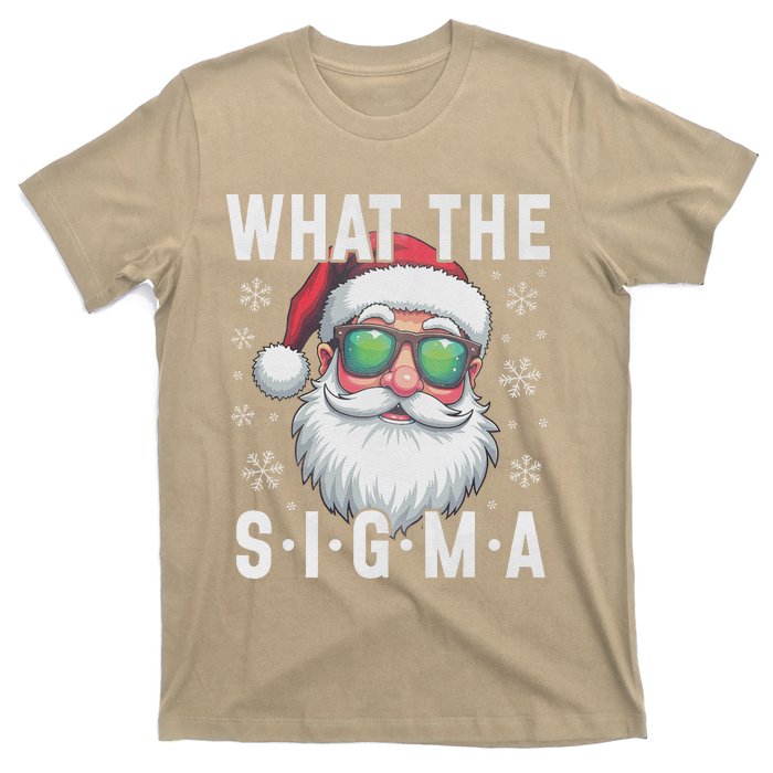 What The Sigma Christmas Santa Funny Meme Xmas Rizz T-Shirt