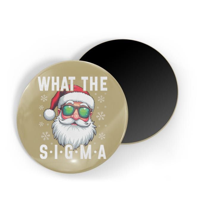 What The Sigma Christmas Santa Funny Meme Xmas Rizz Magnet