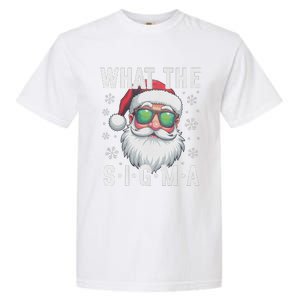 What The Sigma Christmas Santa Funny Meme Xmas Rizz Garment-Dyed Heavyweight T-Shirt